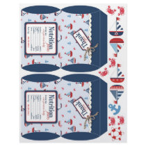 Ships Ahoy! Mini Puff Box Template Flyers
