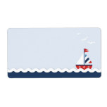 Ships Ahoy! Name Tag Personalized Shipping Label