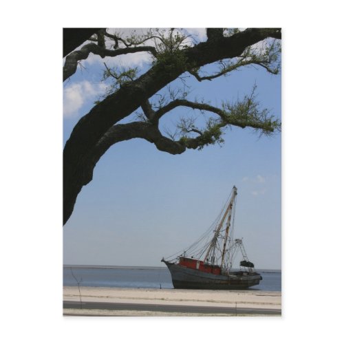 Ships Ahoy Post Card postcard