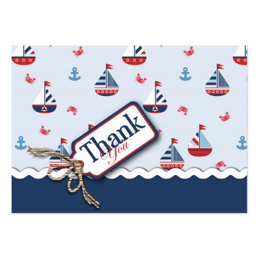Ships Ahoy! TY Gift Tag Business Card Template