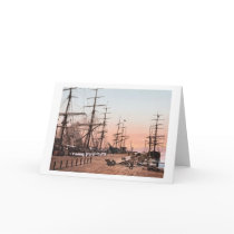 Ships at the Wharves at San Francisco circa 1900 cards