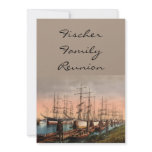 Ships in Hamburg Harbour, Germany Invitations