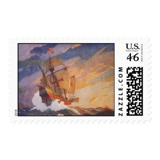 Ships of Christopher Columbus stamp