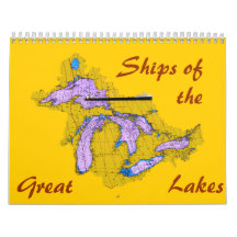 Ships of the, Great, Lakes Wall Calendar