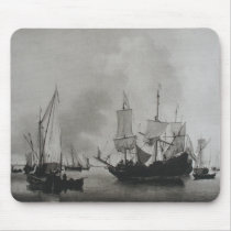 Ships on Tranquil Water Scene Mousepad by hollandshop Ships on Tranquil Water Scene Mousepad