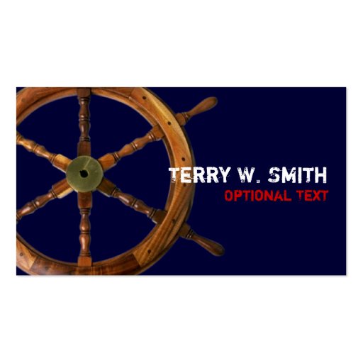 Ships Wheel Business Card (front side)