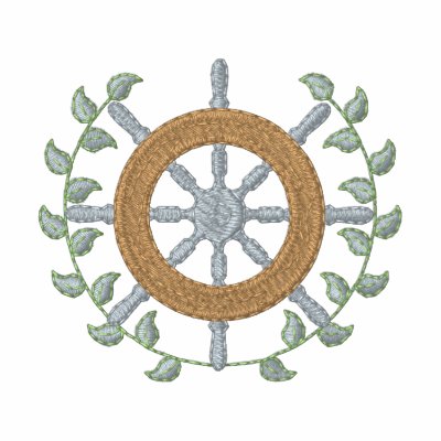 Ship's Wheel Embroidered Jacket by ZazzleEmbroidery