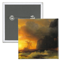 Shipwreck at Mount Athos Ivan Aivasovsky seascape Pins