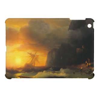 Shipwreck at Mount Athos Ivan Aivasovsky seascape Cover For The iPad Mini