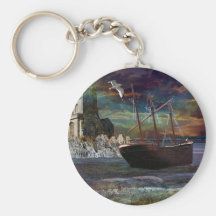 Shipwreck at pixie cove keychains
