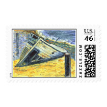 Shipwreck On Laguna Madre II Stamp