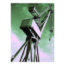 Shipyard Crane Invitation