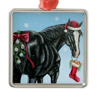 Shire Draft Horse Christmas Ornament