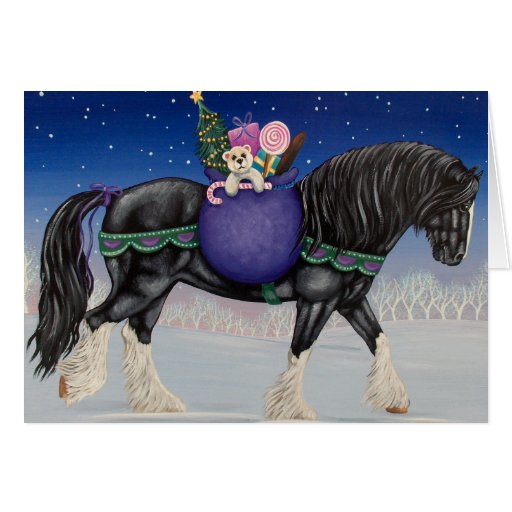 Shire Draft Horse Christmas Cards Zazzle