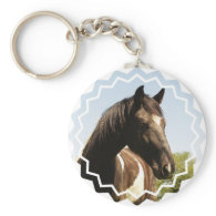 Shire Draft Horse Keychain
