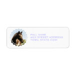 Shire Draft Horse Mailing Label