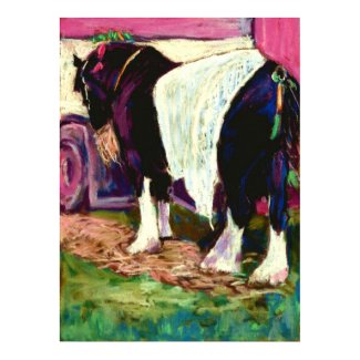 Shire Horse print