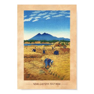 Shiro Kasamatsu Harvest Time Shin Hanga japan art Print