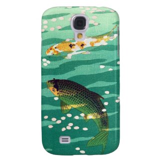 Shiro Kasamatsu Karp Koi fish pond japanese art Samsung Galaxy S4 Covers