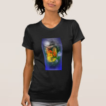 Shirt `` Butterfly Flash Blue´´