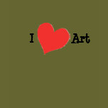 Shirt, I Heart Art