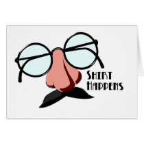 Shirt / Shit Happens. Funny. Greeting Cards