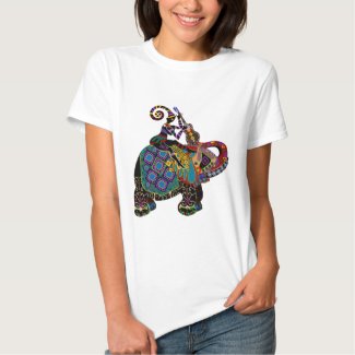 Shirt with colorful Elephant