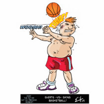 Shirts vs Skins Basketball photo sculptures by FatKidMartStore Shirts vs Skins Basketball photo sculptures
