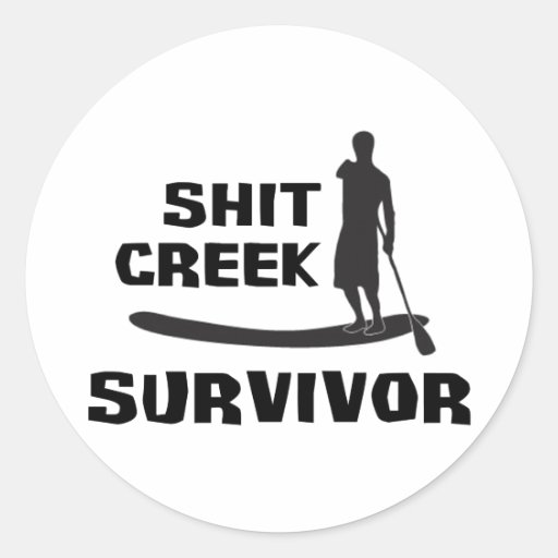 Shit Creek Survivor Stickers