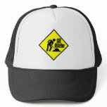 Shit Disturber - Funny Yellow Warning Sign Mesh Hat