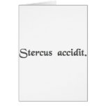Shit happens! greeting card