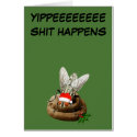 Shit happens Christmas cards by Cardsharkkid Shit happens Christmas cards