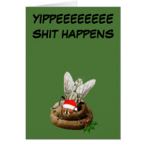 Shit happens Christmas cards