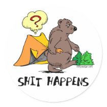 Shit Happens stickers by ironydesign Shit Happens stickers