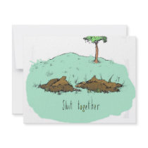 Shit together invitations
