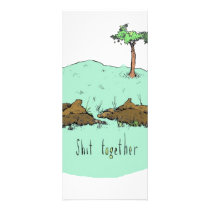 Shit together rack cards