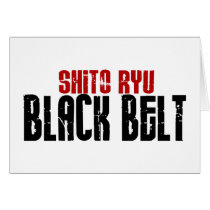Shito Ryu Black Belt Karate Greeting Card