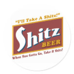 Shitz Beer stickers