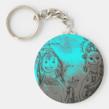 Shiva and Parvati Keychain