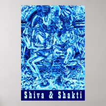 Shiva and Shakti Embrace Posters
