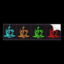 Shiva Collage bumper stickers