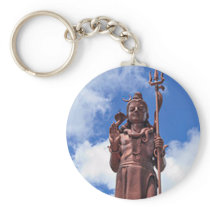 Shiva Looking Down From the Sky Key Chain