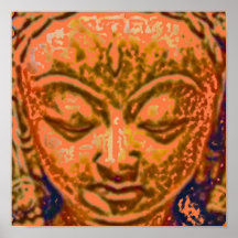 SHIVA MASK BY LIZ LOZ POSTER