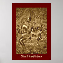 Shiva & Shakti Embrace Posters