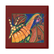 Shivan Dragon magnets by Nightmareartist Shivan Dragon magnets