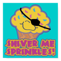 Shiver Me Sprinkles Pirate Cupcake Print
