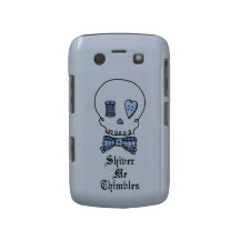 Shiver Me Thimbles (Blue) Blackberry Bold Cases