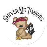 Shiver Me Timbers Round Sticker