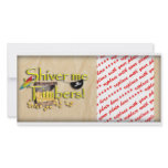 SHIVER ME TIMBERS! Text with Pirate Chest Photo Greeting Card