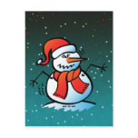 Shivering Snowman Post Cards
